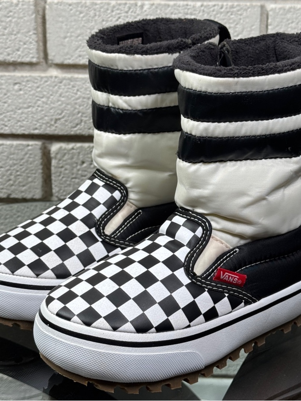 Vans Slip-On Snow Boots in excellent condition — unisex